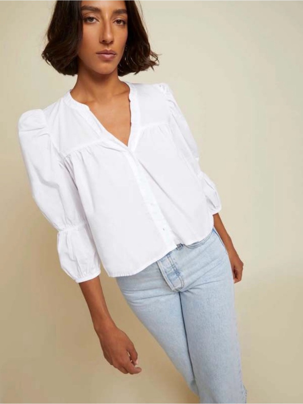 Nation LTD Geneva Button down Cotton Top Women’s size Small